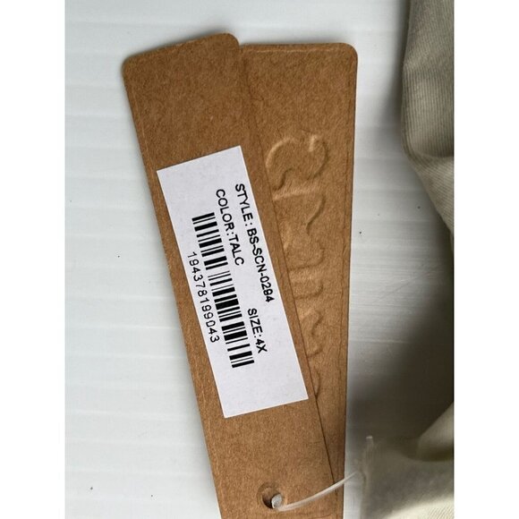 Skims Fits Everybody Square Neck Sleeveless Bodysuit Size 4X Talc BS-SCN-0294 - Picture 4 of 7